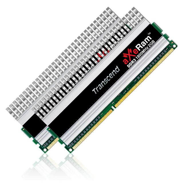 Transcend announces 4GB DDR3-1800 memory kits for gamers