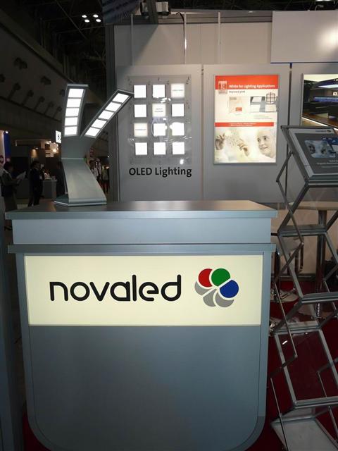 Finetech Japan 2009: Novaled showcases OLED lighting products