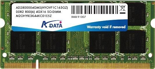 A-Data 4G DDR2 SO-DIMM makes its debut