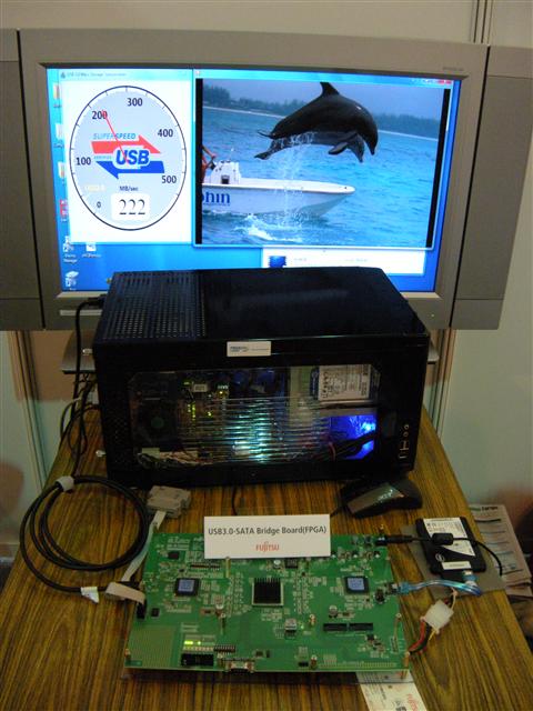 Computex 2009: Fresco Logic demos USB 3.0 host controller with Fujitsu USB 3.0 SATA bridge device