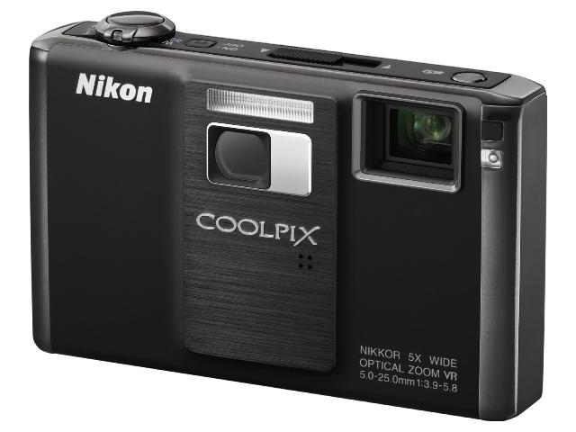 Nikon S1000pj camera with built-in projector