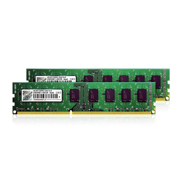 Transcend DDR3 1333MHz memory kit for Intel Core i5