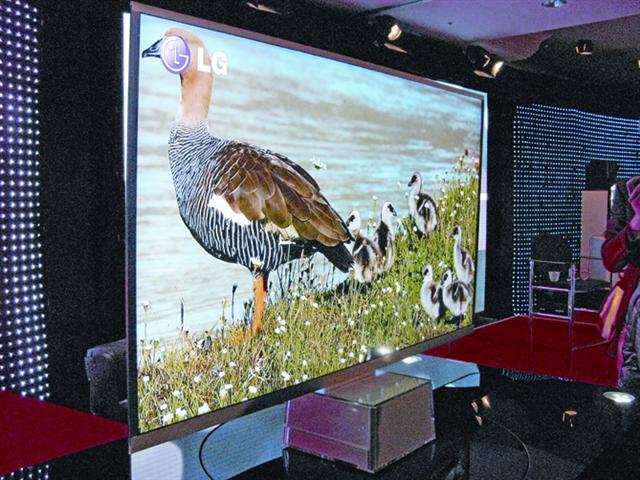LG 3D-capable LED-backlit LCD TV, the Infinia series