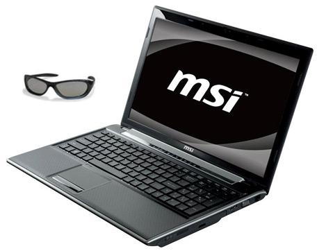 MSI FR600 3D notebook