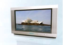 RPTVs compete on price. This 53-inch DLP unit, from Inshon.