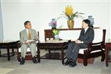 AUO chairman KY Lee and Premier Liu Chao-shiaun