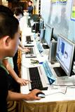 PC vendors demostrate their desktop PCs
