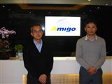 Thomas Chou, Amigo president (left), and Jimmy Lin, Amigo sales manager (right)
