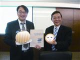 Macronix president CY Lu and Hang Ting Lue, manager of nano-technology R&D dept.