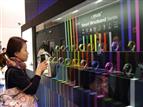 Smart bracelets being displayed at HK electronics fair