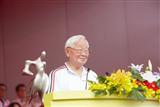 TSMC chairman Morris Chang at a recent company event