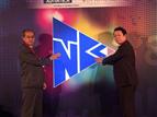 Advantech chairman KC Liu (left) and Socionext president and COO Amane Inoue