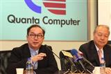 Quanta chairman Barry Lam (left) and vice chairman CC Leung