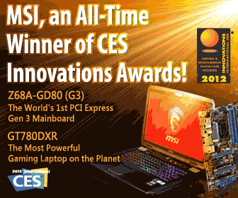 MSI receives CES 2012 Innovations Award honors
