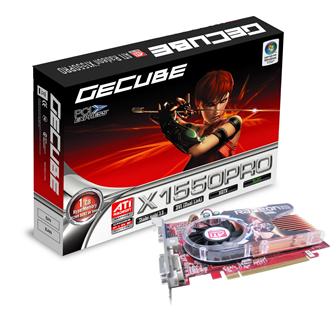 GeCube ATI Radeon 1550 Vista certified graphics card