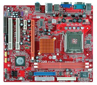 PCCHIPS P33G motherboard