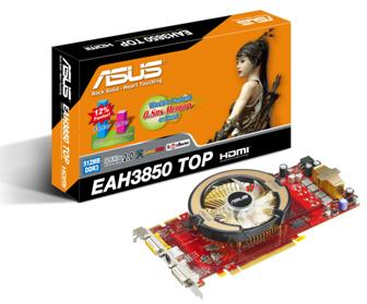 Asustek EAH3850 TOP/HTDI/512M graphics card