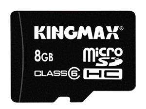 Kingmax 8GB microSDHC memory card