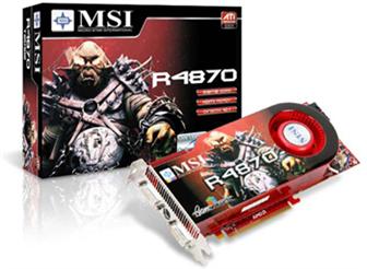 MSI R4870-T2D512 graphics card