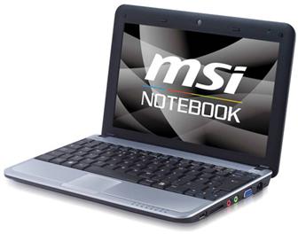 MSI U115 Hybrid netbook