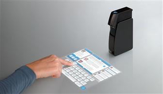 Light Blue Optics projector with a interactive touch screen - the Light Touch