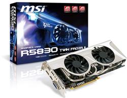 MSI R5830 Twin Frozr II graphics cards