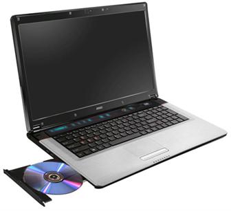 MSI GE700 gaming notebook