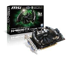 MSI N460GTX Cyclone series graphics card