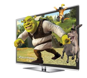 Samsung Electronics full HD 3D plasma TV, the D8000