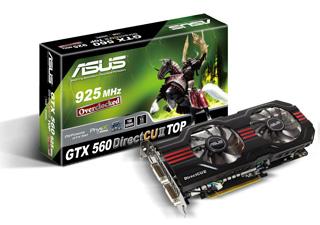 Asustek GTX 560 DirectCU II TOP graphics card