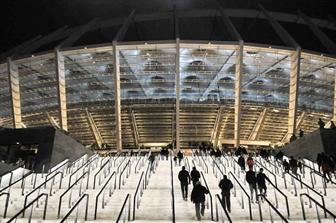 Safety and aesthetics are combined in time for the 2012 European Football Championships: the steps at the Kiev stadium are enhanced by state-of-t