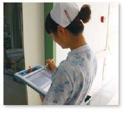 The Advantech MICA-101 Mobile Clinical Assistant was chosen for use by nursing staff and technical clinicians.