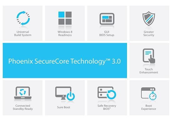 Phoenix Technologies launches EDK II compatible UEFI BIOS: Phoenix SecureCore Technology 3.0
