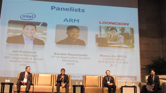 In WPC 2013,, Advantech invited important guests from Intel, ARM, and Loogson to join a panel discussion on the theme of 