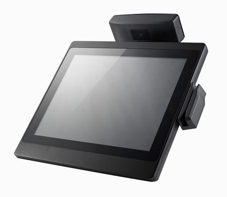 Clientron All-in-One POS Terminal - Mia550 features flat panel and robust aluminum chassis design