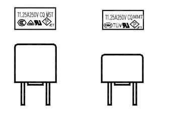 A comparison of the sizes of the new MMT products and previous models of the same fuse type.