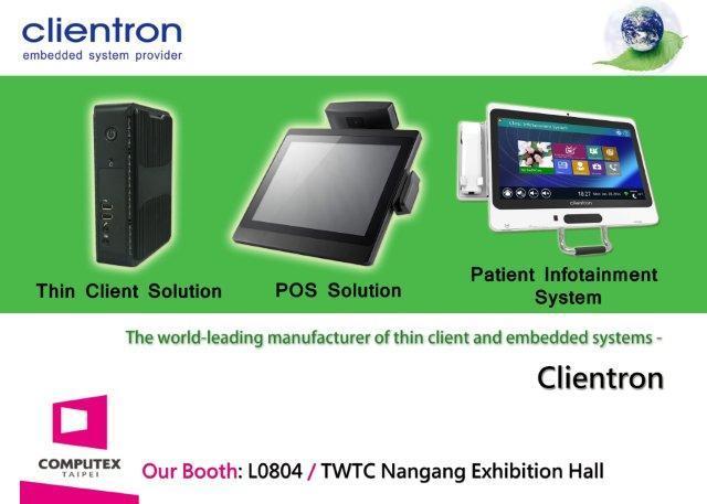 Connecting the Intelligent World: Clientron to exhibit its new products for Computex Taipei 2014