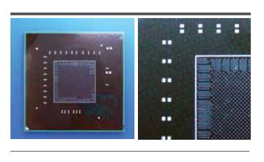 Example of underfill dam printing using the Orbotech Inkjet 500