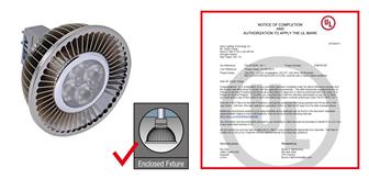 ALT's MR16 has successfully passed UL testing standards and received UL certification