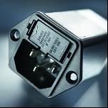 SCHURTER's compact power entry module, KFA series, with filter now with ground line choke