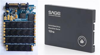 Sage-Micro BlackDisk 10TB SSD, designed to keep the 9.5mm thickness