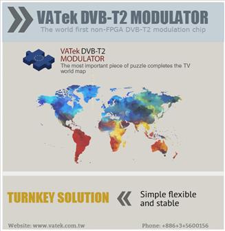 VATek DVB-T2 modulator