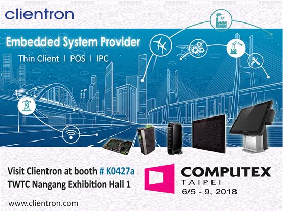Clientron showcasing its IPC products at Computex