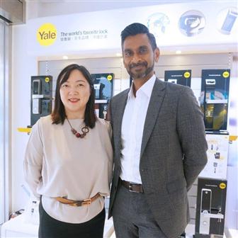 Irene Yip, general manager, ASSA ABLOY Hong Kong (left) and Aravind Karthigesu, managing director, ASSA ABLOY ASEAN (right).