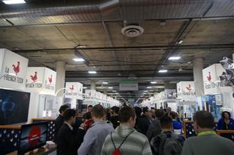 The French Tech pavilion characterized by Gallic rooster