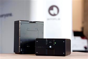 Ample's modular batteries are smaller and lighter. Credit: Ample