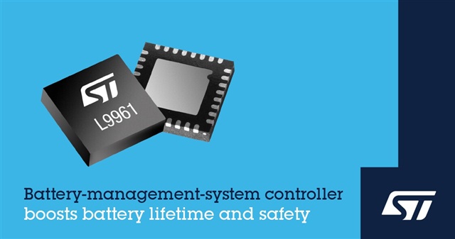 STMicroelectronics L9961 battery-management-system (BMS) device