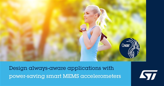 STMicroelectronics launched three new accelerometers