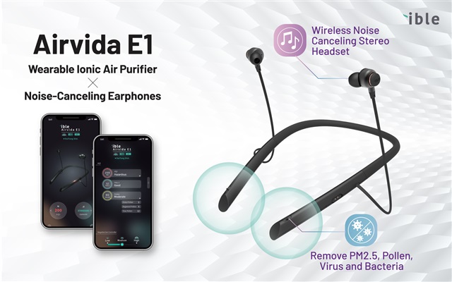 ible Technology will launch Airvida E1, a wearable air purifier that combines Bluetooth noise-canceling headphone functionality