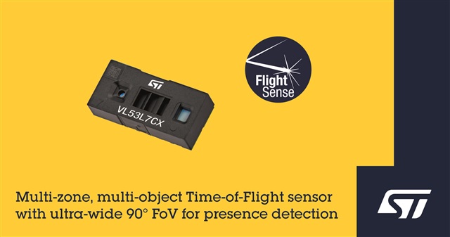 STMicroelectronics FlightSense multi-zone distance sensor